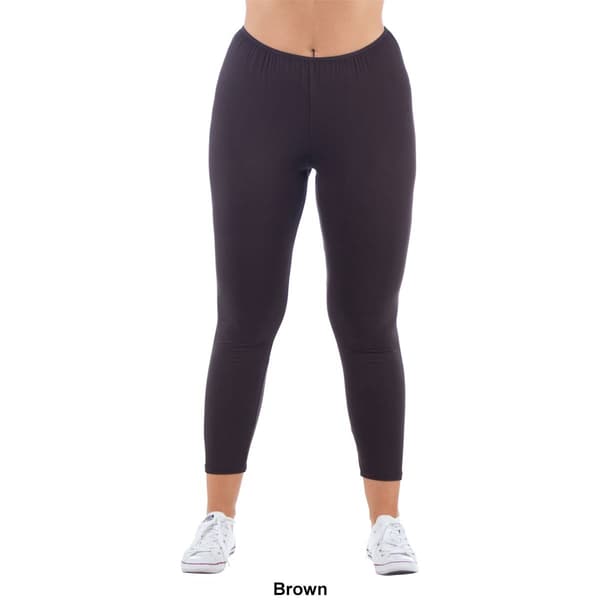 Plus Size 24/7 Comfort Apparel Ankle Length Stretch Leggings