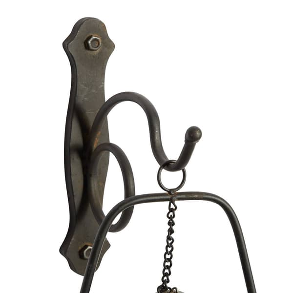 9th &amp; Pike® Brown Iron Rustic Candle Wall Sconce - 19x7