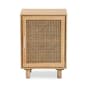 Baxton Studio Maclean Natural Brown Wood 1-Door Nightstand - image 3