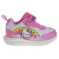 Little Girls Hello Kitty&#174; Pink Light-Up Fashion Sneakers - image 2