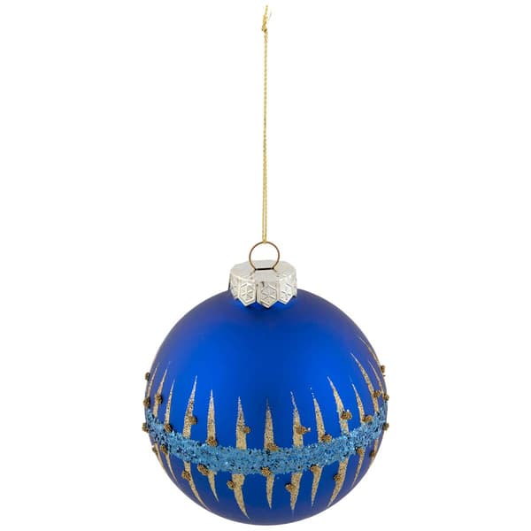 Northlight Seasonal 4in. Glitter Glass Ball Christmas Ornament