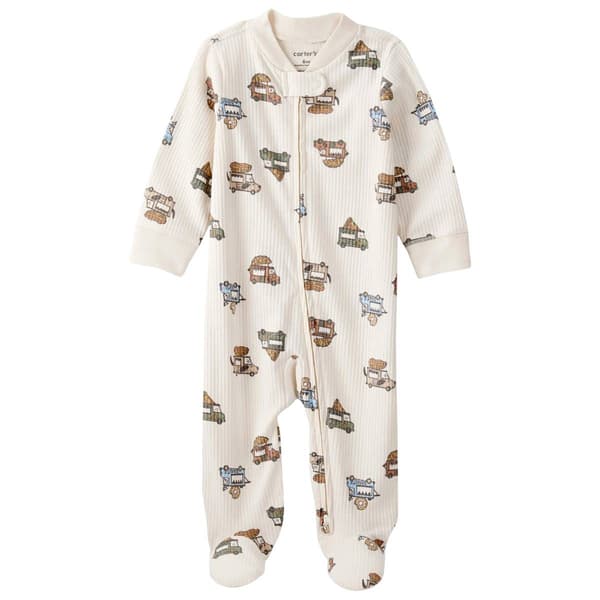 Baby Boy (NB-9M) Carter''s(R) Food Truck Ribbed Zip Sleep & Play
