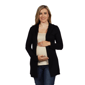 Plus Size 24/7 Comfort Apparel Hooded Maternity Cardigan - image 1