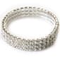Rosa Rhinestones Clear Crystal Stretch Bracelet - image 1