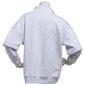 Juniors Pink Rose Fleece Enzyme Wash Mock Neck Oversized Pullover - image 2
