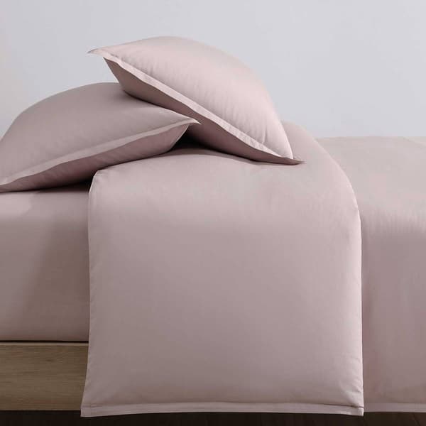 Calvin Klein Naturals Solid Cotton-Rich 3pc. Duvet Cover Set