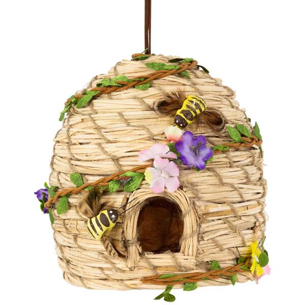 Northlight Seasonal Beehive with Bees Hanging Spring Decor - image 