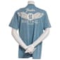Juniors C-Life Mineral Wash Fender Front Back Wing Boyfriend Tee - image 3