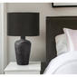 HomeRoots 24in. Black Ceramic Round Table Lamp - image 2