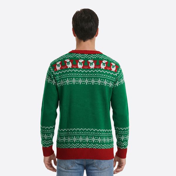 Mens Holiday Hype Ugly Christmas Cappy Sweater