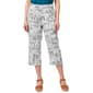 Womens da-sh Drawstring Waist Pocket Linen Capris - image 1