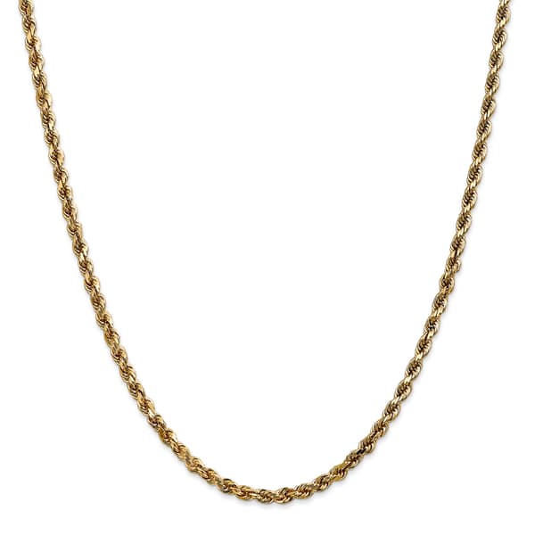 Gold Classics™ 3.5mm. 14k Diamond Cut Rope Chain Bracelet