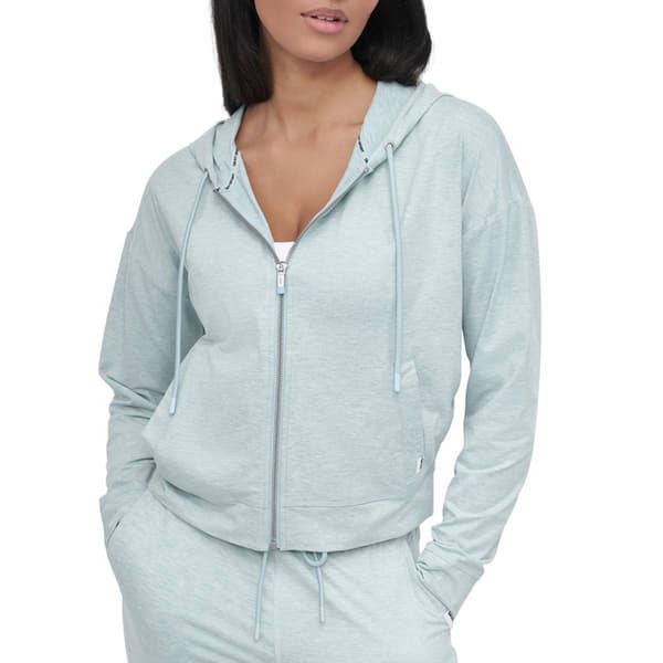 Womens DKNY Sport Space Dye Full Zip Hoodie with Pockets - image 