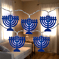 Northlight 5ft. Clear LED Menorah Hanukkah Light Set - image 1