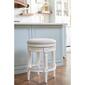 New Ridge Home Goods Chapman 25in. Swivel Barstool - White - image 2
