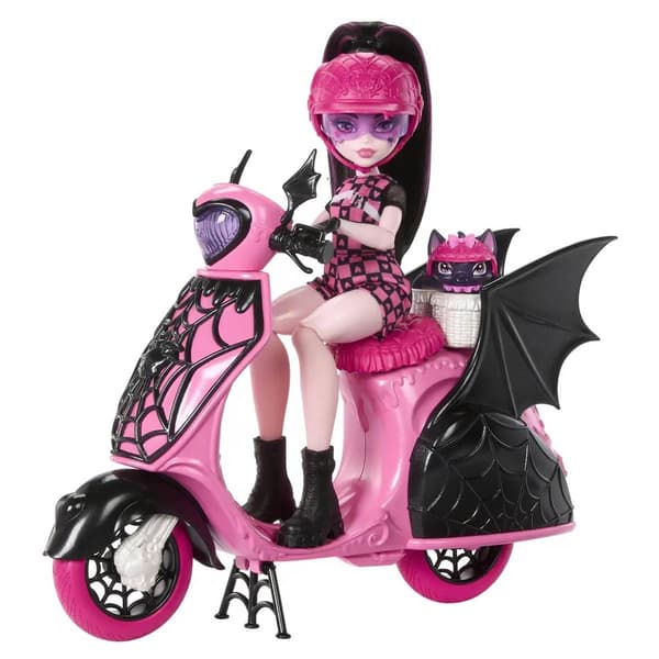 Monster High(R) Draculaura Doll & Vamptastic Scooter - image 