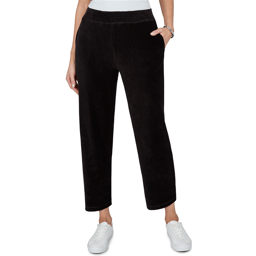 Petite Alfred Dunner Weekend Warrior Pull On Velour Pants