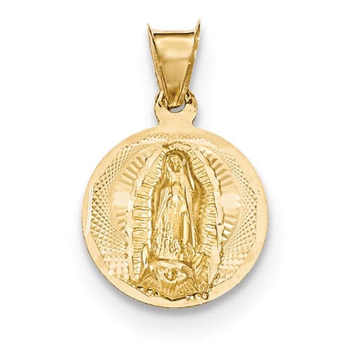 Gold Classics(tm) 14kt. Gold Lady of Guadalupe Pendant - image 