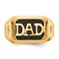 Mens Gentlemen’s Classics™ 14kt. Gold Onyx & Diamond DAD Ring - image 4