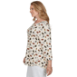 Plus Size Emaline Key Items 3/4 Sleeve Boat Neck All Over Dog Tee - image 4