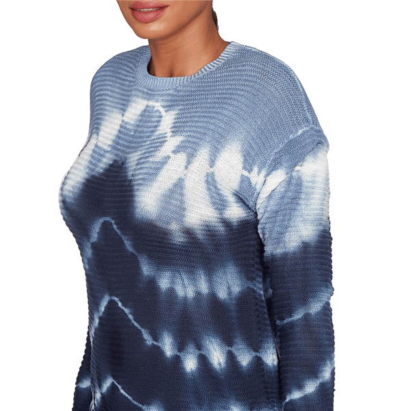 Petite Skye&#8217;s the Limit Back To Town Crew Neck Tie Dye Sweater