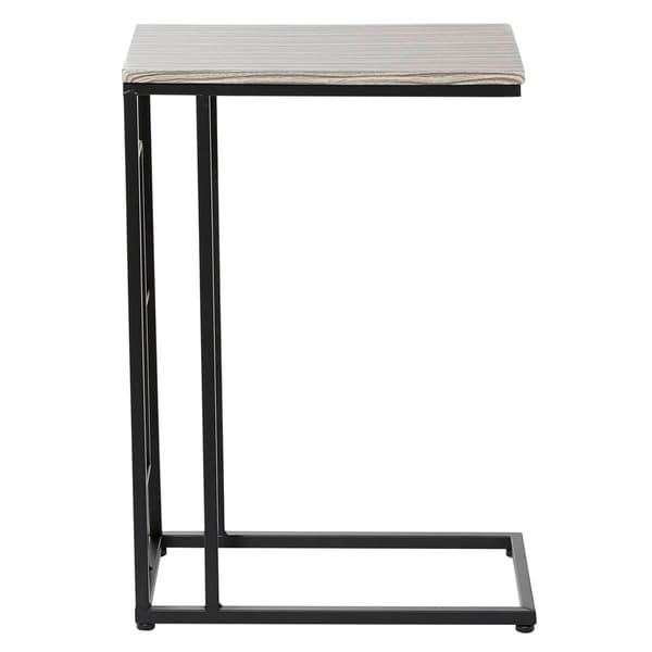 9th & Pike&#174; Black Contemporary Metal Accent Table