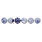 9th & Pike&#40;R&#41; Vintage Style Blue Ceramic Decorative Balls-Set of 6 - image 1