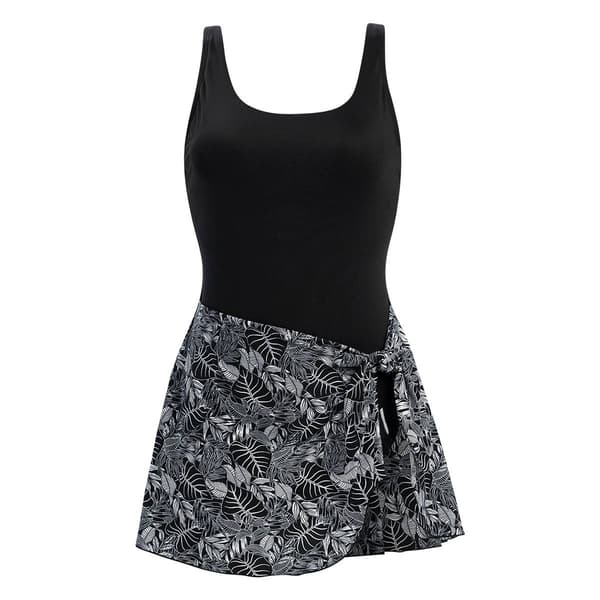 Womens Dolfin® Aquashape Botanical Scoop Neck Swimdress