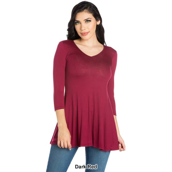 Womens 24/7 Comfort Apparel V-Neck Tunic