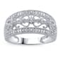 Diamond Classics&#40;tm&#41; Sterling Silver Scroll Anniversary Ring - image 1