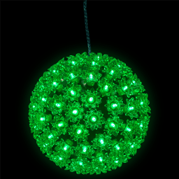 Northlight LED Starlight Floral Outdoor Hanging Christmas Sphere