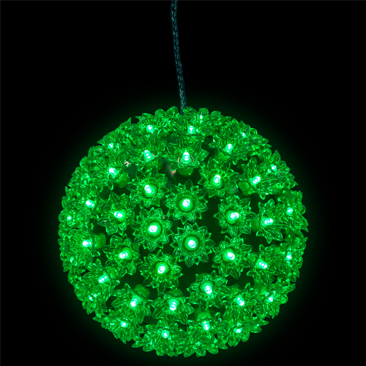 Northlight LED Starlight Floral Outdoor Hanging Christmas Sphere