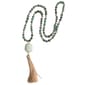 Ashley Cooper(tm) Gold-Tone Beaded Tassel Green Necklace - image 1