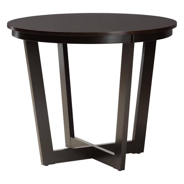 Baxton Studio Nellie Modern Dark Brown Wood 5pc. Dining Set
