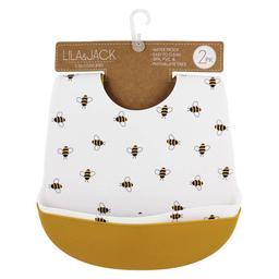 Baby Unisex Lila & Jack 2pk. Bee & Solid Silicone Bibs