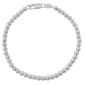 Sterling Silver 6mm Bead Chain Bracelet - image 1