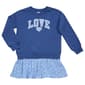 Girls (4-6x) Sweet Butterfly(R) Love Sweatshirt Ditsy Skirt Dress - image 1