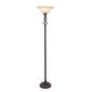 9th & Pike&#40;R&#41; Black Metal Traditional Torchiere Floor Lamp - image 1