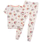 Girls (5-6x) Laura Ashley(R) Tight Fit Harvest Pumpkins Pajama Set - image 1