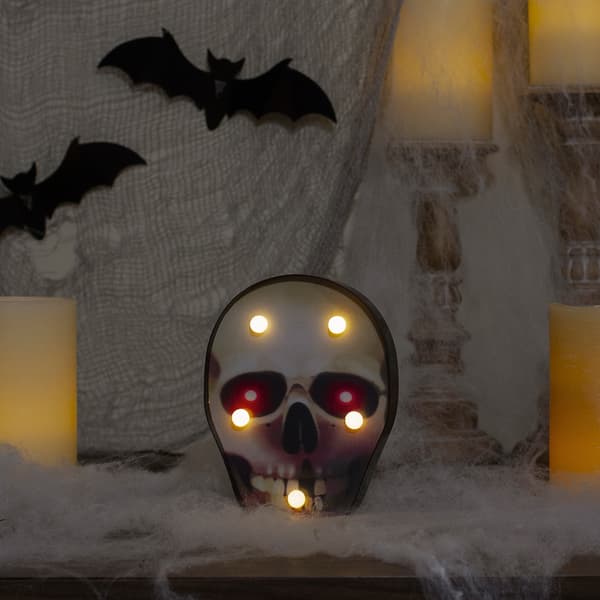 Northlight Lighted Skull Halloween Decoration