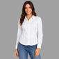 Juniors Love Tree Poplin Fitted Casual Button Down - image 1