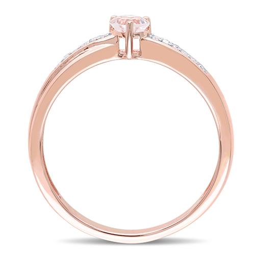 Gemstone Classics™ Silver 1/4ctw. Morganite Ring
