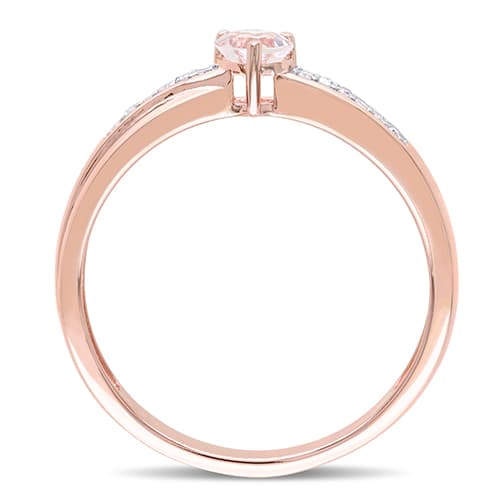 Gemstone Classics™ Silver 1/4ctw. Morganite Ring