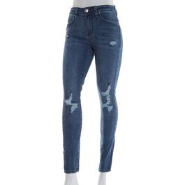Juniors YMI(R) Wanna Betta Butt Premium Distressed Skinny Jeans