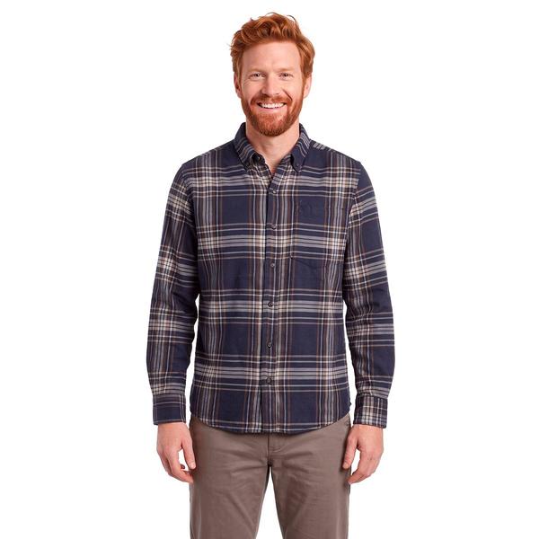 Mens Jackson Hole Flannel Shirt - Navy/Tan - image 