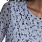 Womens Calvin Klein Short Sleeve Ruch Shoulder Dot Blouse - image 4