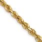 Unisex Gold Classics&#8482; 2.75mm. 14k Diamond Cut Light Rope Necklace - image 2