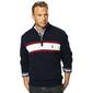 Mens U.S. Polo Assn.(R) 3 Stripe Cotton 1/4 Zip Sweater - image 1