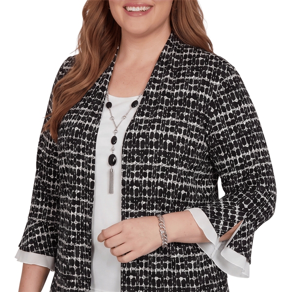 Plus Size Alfred Dunner Dinner Theater Two in One Top Blouse
