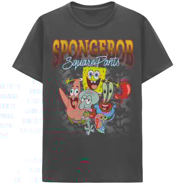 Young Mens SpongeBob Squarepants Graphic Tee